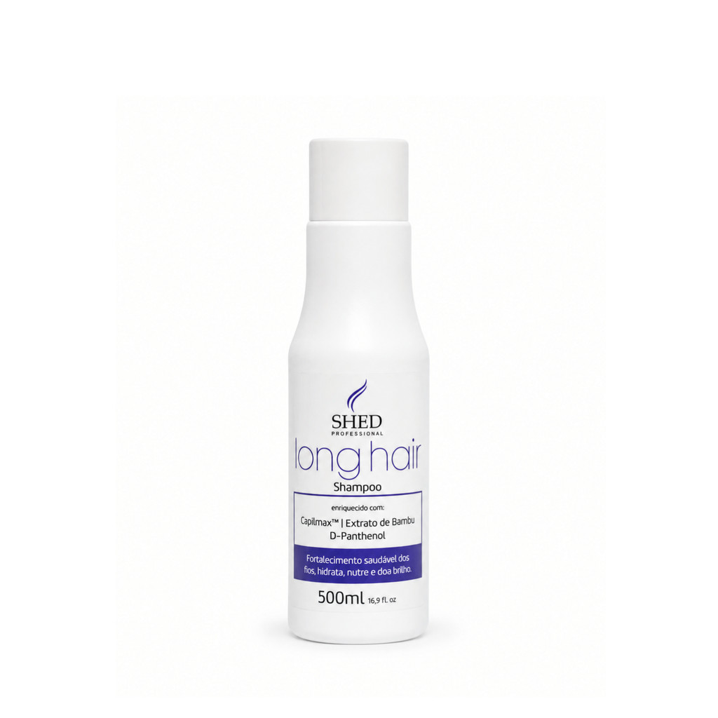 Shampoo 500ml Long Hair: Hidratação, Fortalecimento e Prevenção a Queda | Shed Professional