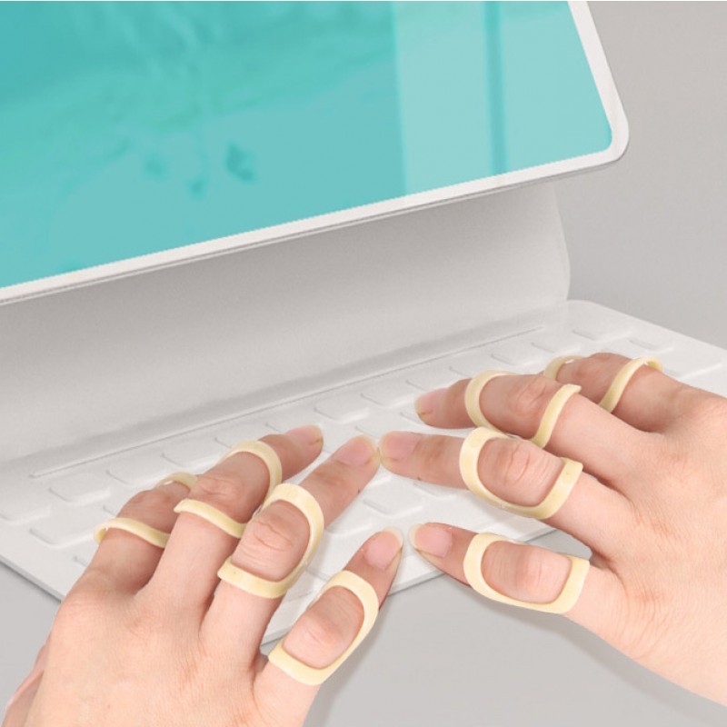 Tala De Dedo Ajustável Anel De Suporte De Articulação De Silicone Para Martelos Reabilitação De Tendinite