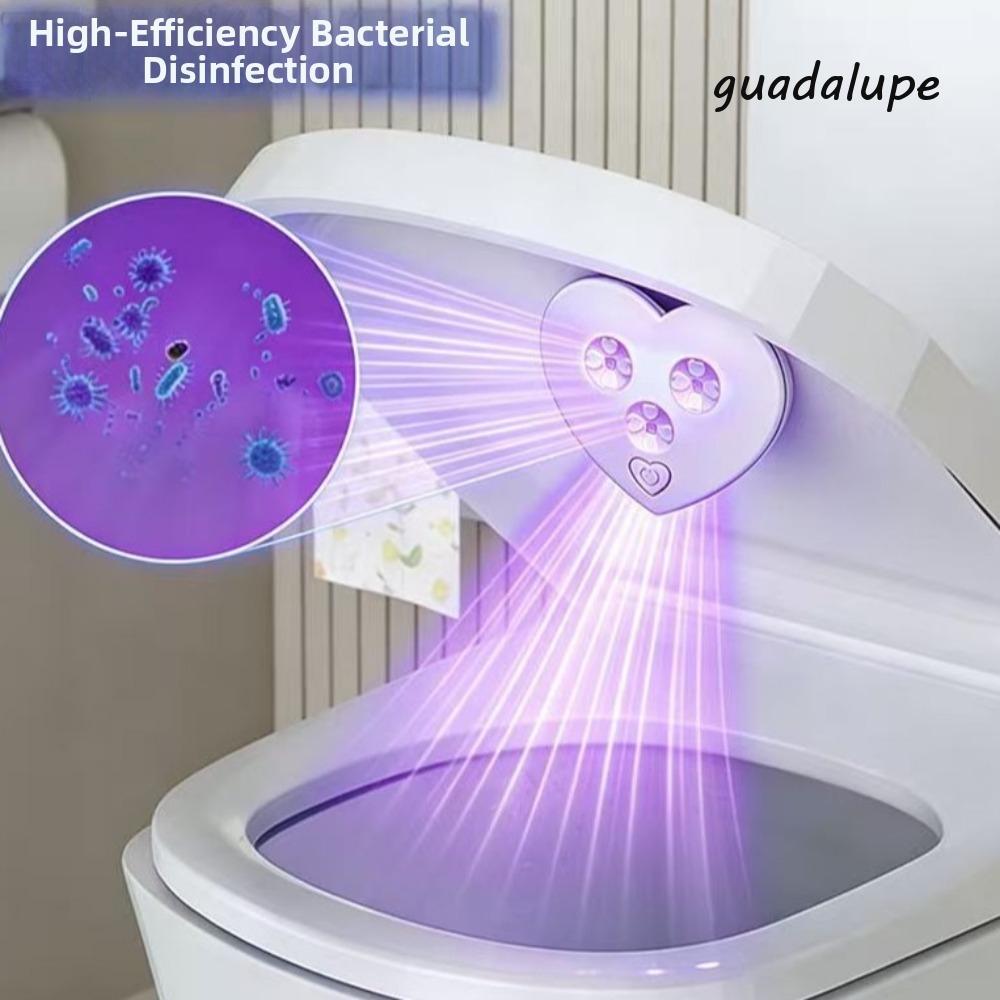 Limpador De Banheiro Inteligente GUADALUPE , Luz De Vaso Sanitário LED Eficiente Recarregável USB , Automático