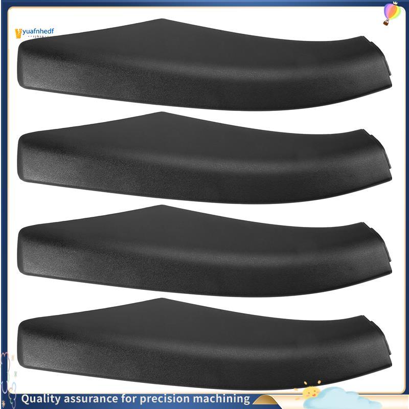 Nobleflyingprudenc2 4 Peças Preto ABS Teto Do Carro Bagageiro Trilho Tampa Final Protetor Adequado Para 2 2006-2014