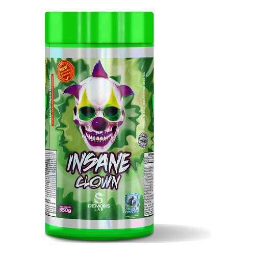 Suplementos Alimentares Beta Alanina Pré Treino Insane Clown 350g Sabor Fruit Punch Pó Blueberry