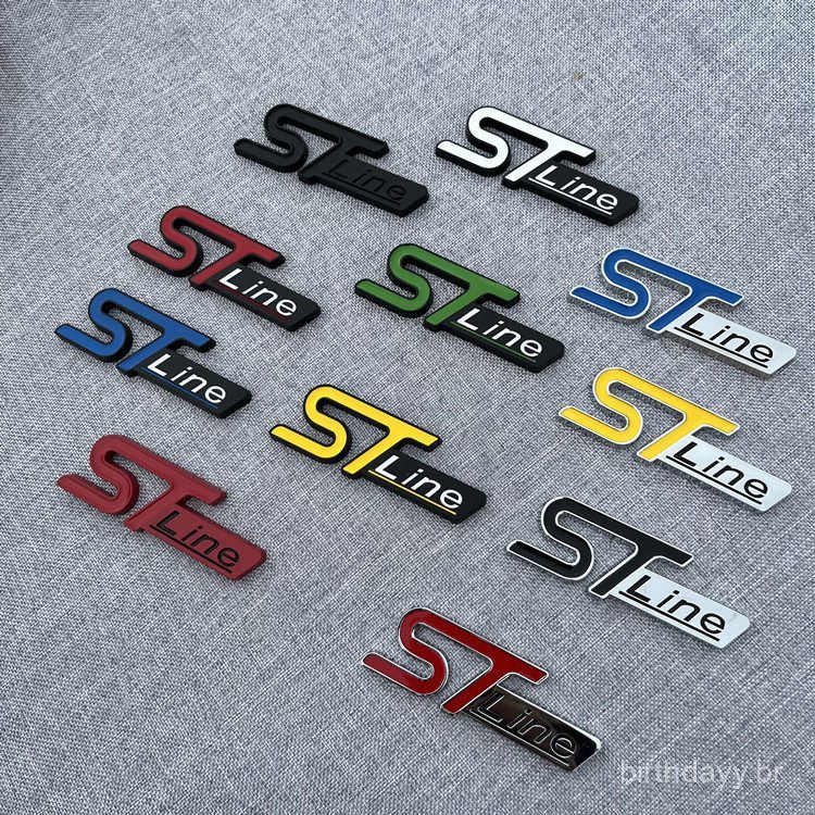 Novo emblema da grade dianteira do Ford Escape 2025, modificado com emblema especial ST, adesivo esportivo de metal, emb