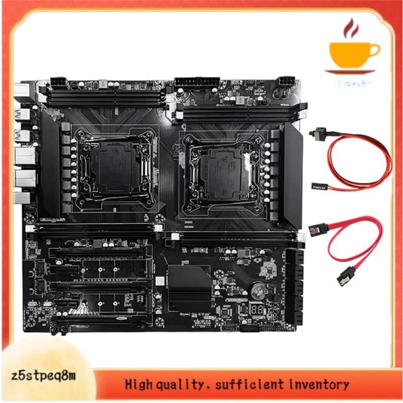 Placa-Mãe De Soquete Duplo X99 LGA2011-3 Portas Ethernet Duplas Suporta Memória RAM 8XDDR3 CPU E5 2678 V3 2676 V3