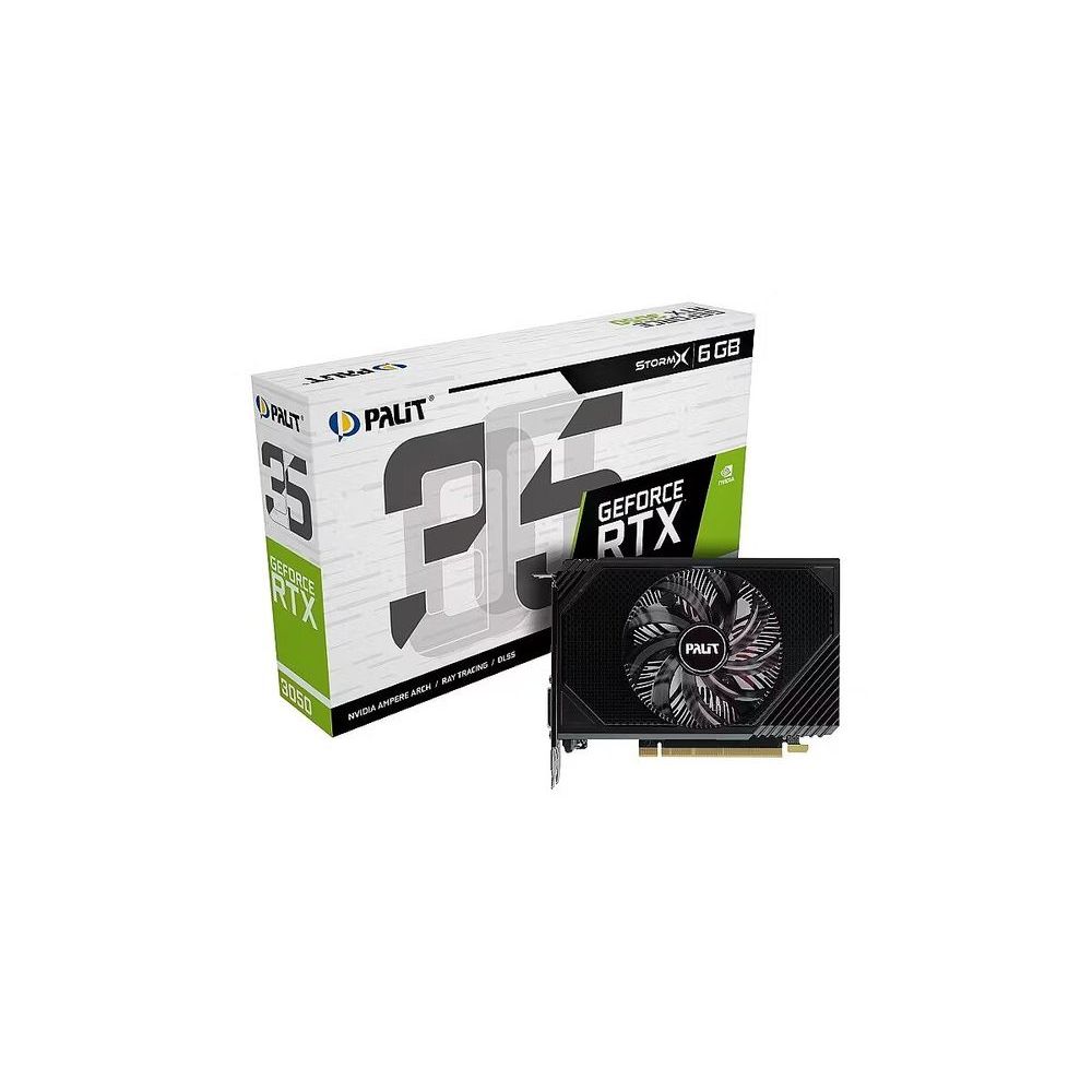 Placa de Video GeForce NVIDIA PALIT RTX3050 6GB STORMX GDDR6 NE63050018JE1072F