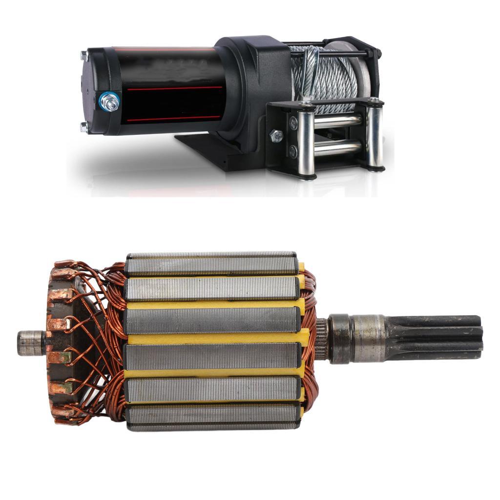 Rotor De Motor De Guincho Xixian DC12V Para ATV De 3000 Lb-Metal De Fácil Instalação