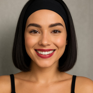 Faixa de Cabelo Feminina para Treino Fitness, Yoga, Corrida Tecido Suplex