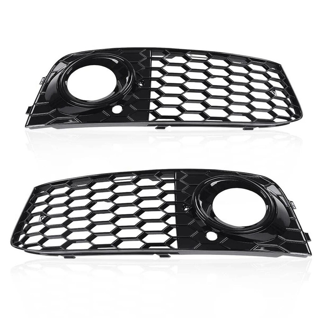 Preto Frente Do Carro Luz De Nevoeiro Malha Grade Capa Para Audi A4 B8 2009 2010 2011 2012 Lâmpada Favo De Mel