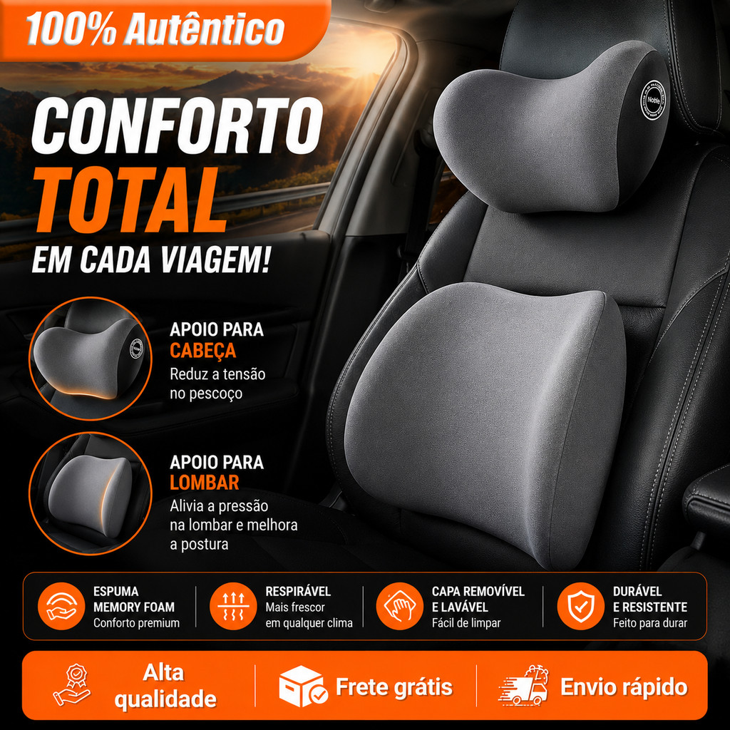 Encosto de Cabeça do carro Pescoço Suporte Algodão Lombar Protector Cintura Almofada Para Carro