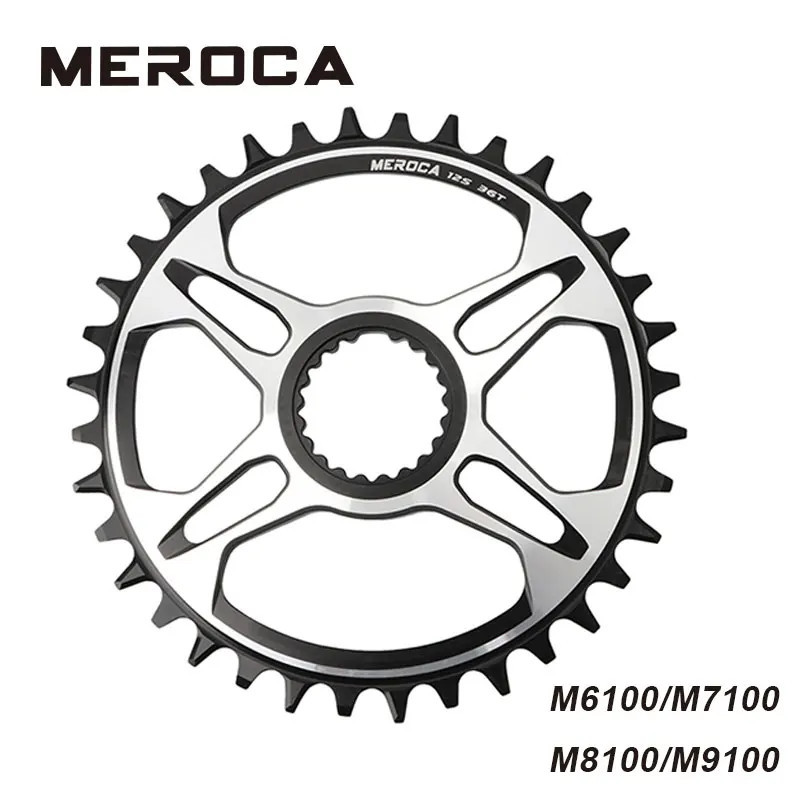 MEROCA MTB Bicicleta Coroa Para FC-M6100/7100/8100/9100 12 Velocidade 32T/34T/36T/38T XTR Roda De Corrente Única Shimano