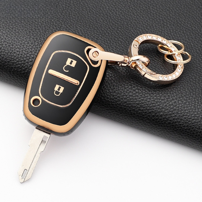 Capa de TPU para Chave de Carro Renault Kangoo Trafic 2012 Clio 2004 Master Nissan, Acessório Chaveiro Sem Chave BA0H