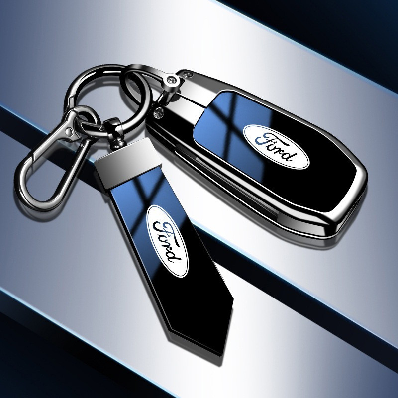 Capa Protetora para Chave de Carro Ford em Gradiente Azul para Ford Ranger, Focus, Everest, Escape, Lynx