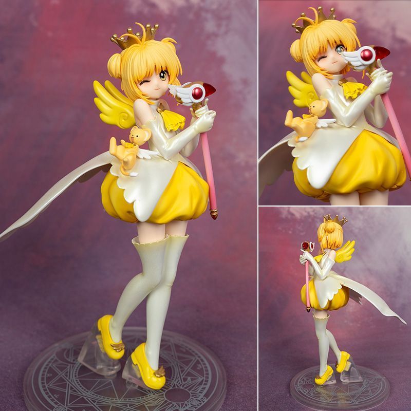 Figura de Cardcaptor Sakura Kinomoto Sakura Yuko, Linda Menina da Infância, Anime Japonês, Modelo 2D, Ornamento