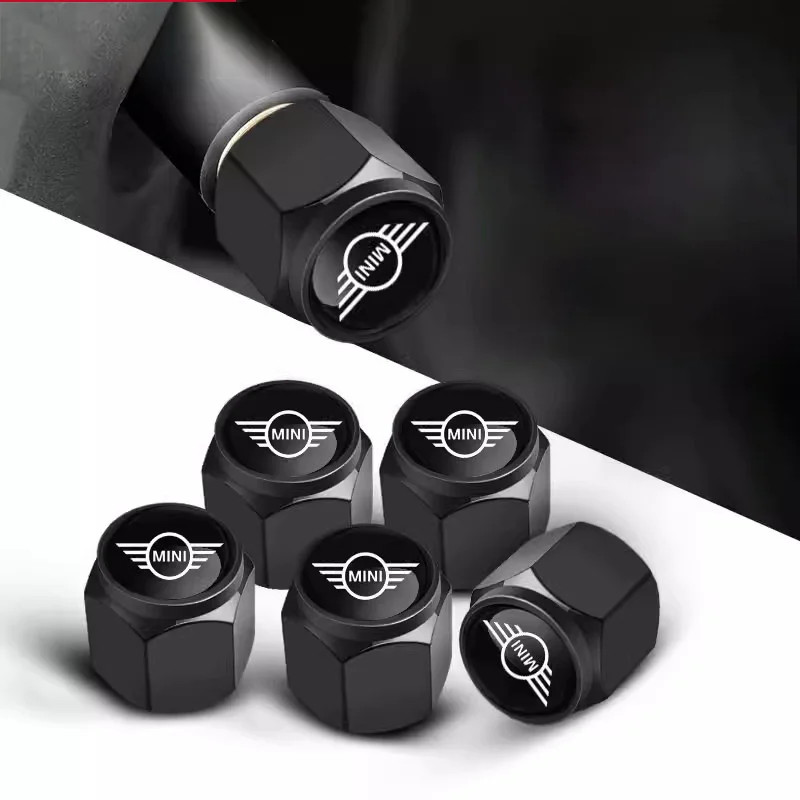5 Pçs Tampa Da Válvula Do Pneu Roda Carro Capa Haste Acessórios De Estilo Automático Para BMW Mini Cooper Um JCW F54 F55