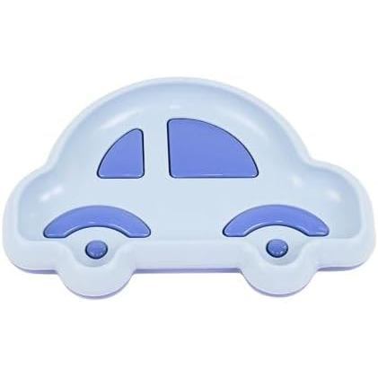 Saboneteira Infantil de Plástico em Formato de Carrinho Colorida com Dreno