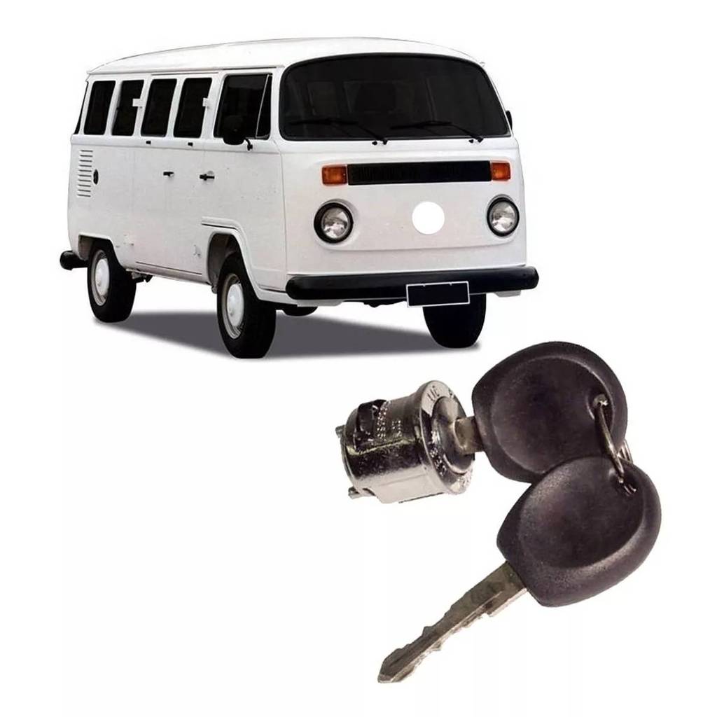 Cilindro Ignicao da Coluna de Direcao Com Chave Kombi Clipper 1981 A 2013 1 Pino