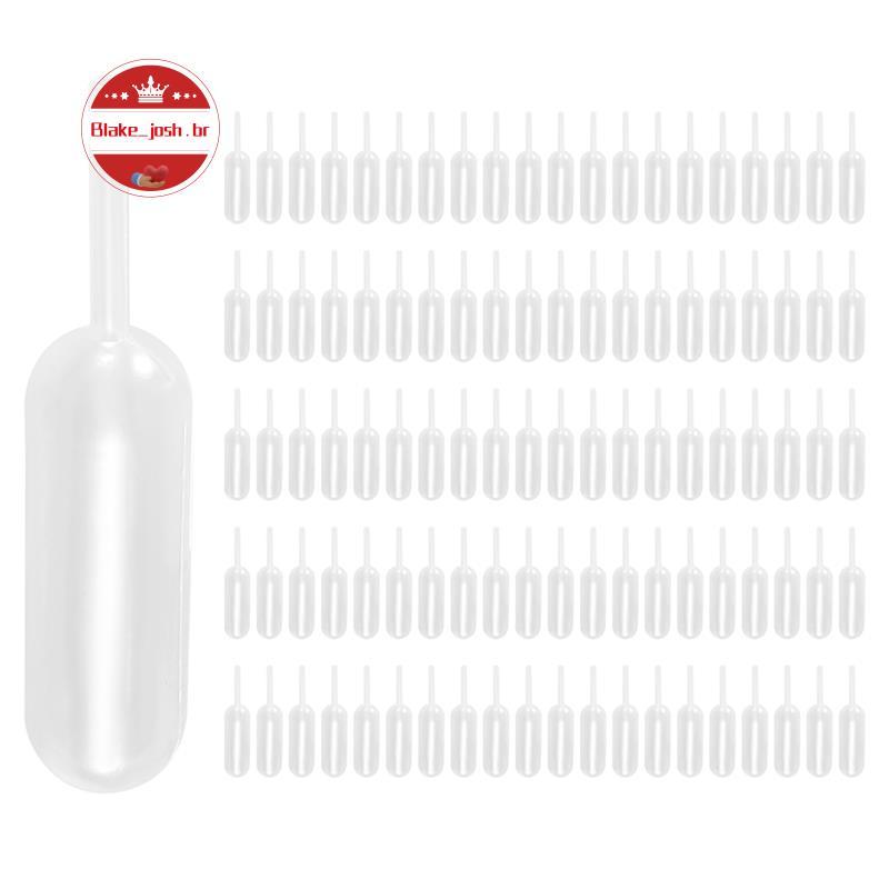 [Qualidade B] 100 Pçs 4Ml Plástico Descartável Squeeze Transferência Óleos Pipetas Conta-Gotas Creme Perfusão Diy Cupcak