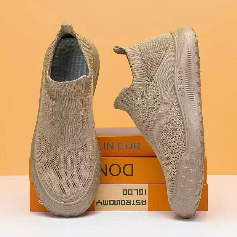 Sapatos masculinos forro de lã de inverno engrossado quente lazer esportes deslizamento-em sapatos de algodão trabalho i