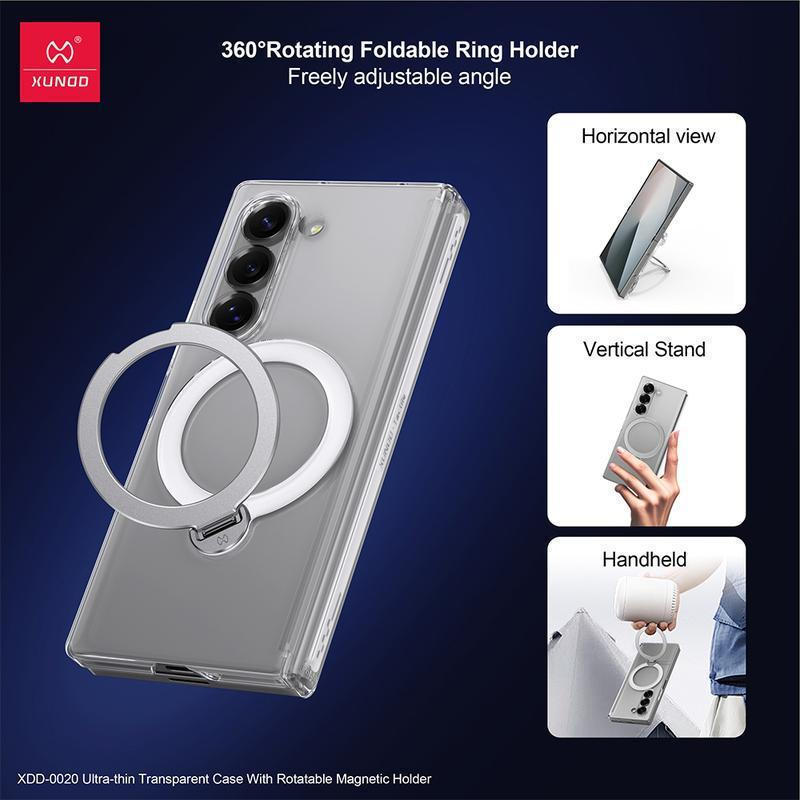 Capa Protetora Magnética Xundd para Galaxy Z Fold 6, Capa Protetora Fina e Resis