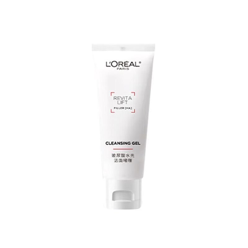 [L'Oreal] Limpador Facial com Ácido Hialurônico, Leite de Limpeza Rejuvenescedor, Gel de Limpeza Hidratante, Creme de Li