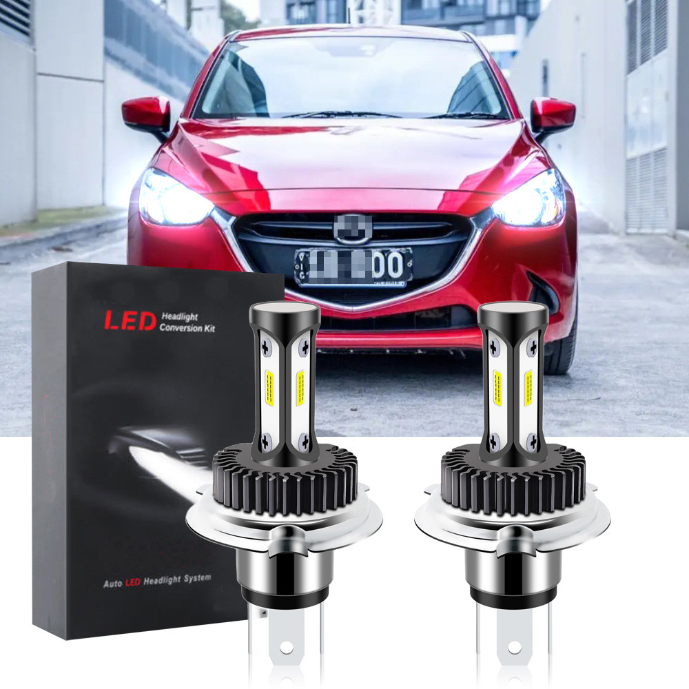 Para Mazda 2 , Ano 2014-2020 2021 Farol Dianteiro Do Carro Lâmpadas BHLamp-T12 6000K Kit De LED Substituir Halogênio Bra