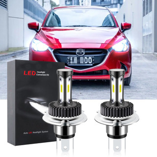Para Mazda 2 , Ano 2014-2020 2021 Farol Dianteiro Do Carro Lâmpadas BHLamp-T12 6000K Kit De LED Substituir Halogênio Bra