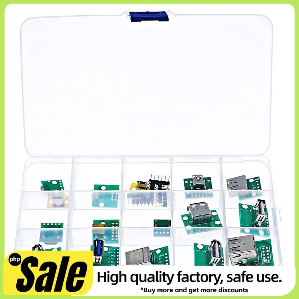 Conector Mini USB Para DIP Com , Micro-, 2.0 , Tipo C B 3.0 , 16 Modelos Conjunto De Adaptador De Soquete