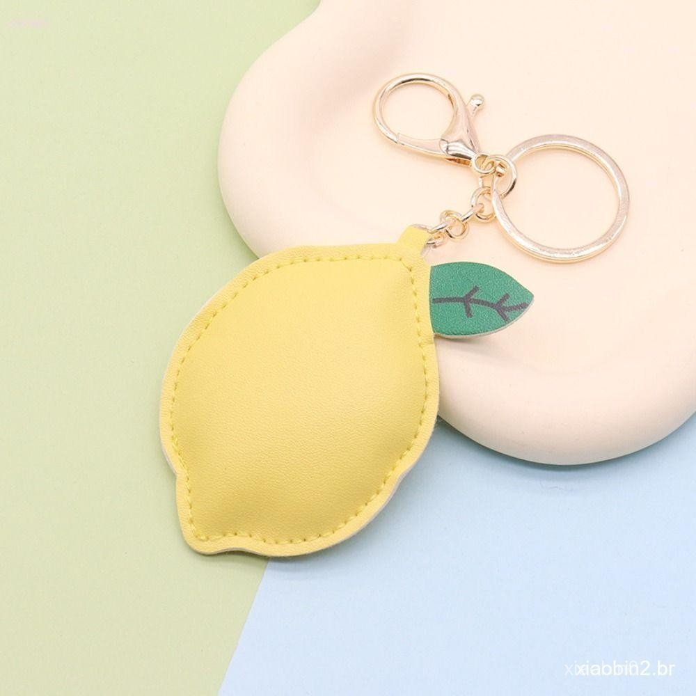Chaveiro De Limão , Cabide De Couro PU De Frutas , Carro Fofo De Desenho Animado , Bolsa De Moda Masculina
