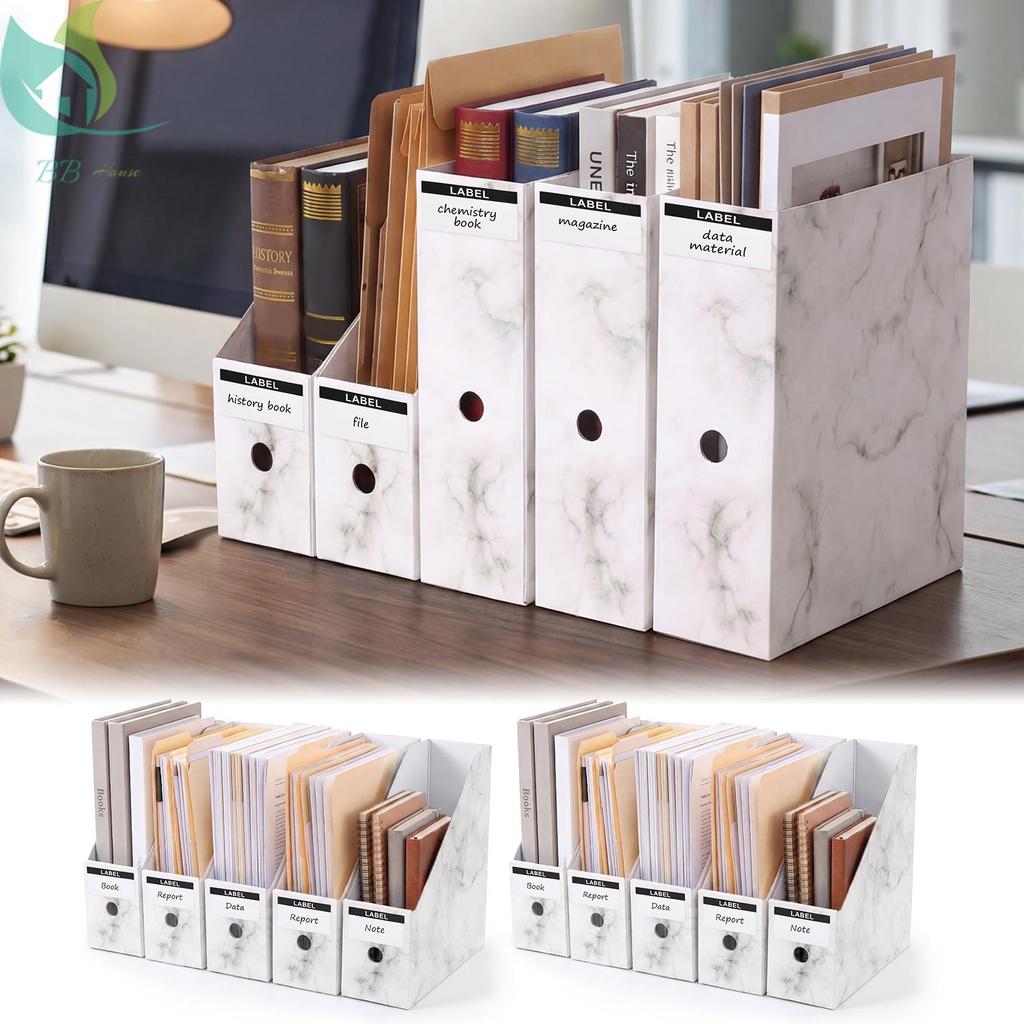 10 Pacotes De Suporte De Arquivo De Revista De Papel Multifuncional Escritório Com Etiqueta Para Desktop SHOPQJC0966