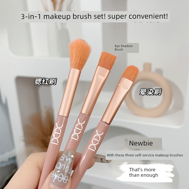 kit pincel maquiagem kit pincel maquiagem profissional Conjunto de três peças de pincéis de maquiagem, Blush, sombra, ma