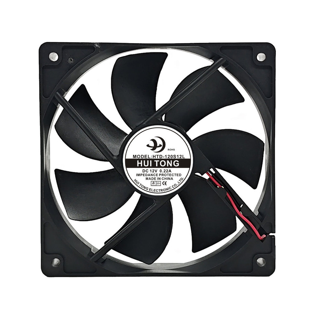 HUI TONG Brand New HTD-120S12L 12V 0.22 A 12cm 12025 Ventilador de resfriamento para geladeira de carro