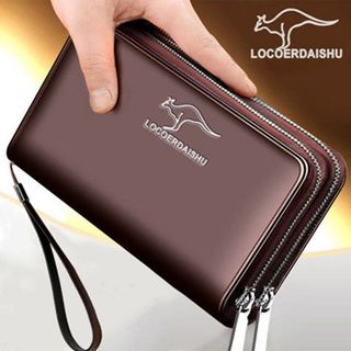 Oficial genuíno carteira masculina longa embreagem saco do telefone móvel saco de cartão saco de embreagem masculino Mul