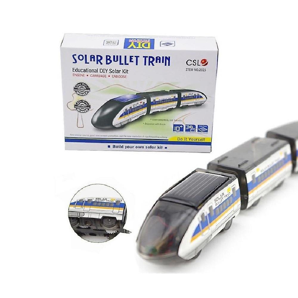 KIT TREM SOLAR TRENZINHO BRINQUEDO MONTAR EDUCATIVO ROBOTICA COM PLACA DE ENERGIA