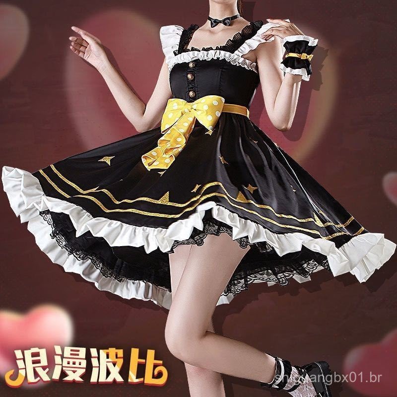 Vestido Romântico do Elfo da Paz Bobby, novo, para cosplay completo do jogo "Comer Frango" AEPY.