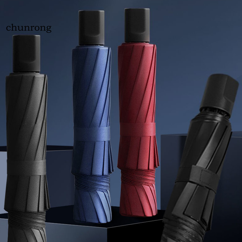 12-rib Portable Folding Umbrella Lightweight Canopy Windproof Uv Protection Sun Rain Travel for 2 Persons – Perfect fo