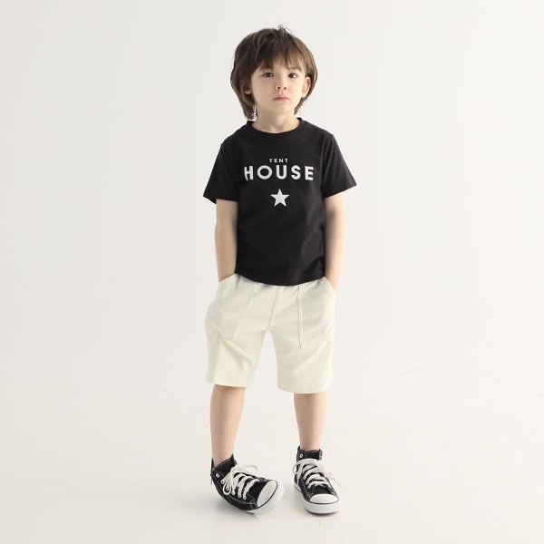 Estilo japonês sabor Original meninos meninas tenda casa camiseta estilo verão crianças puro algodão de manga curta cami