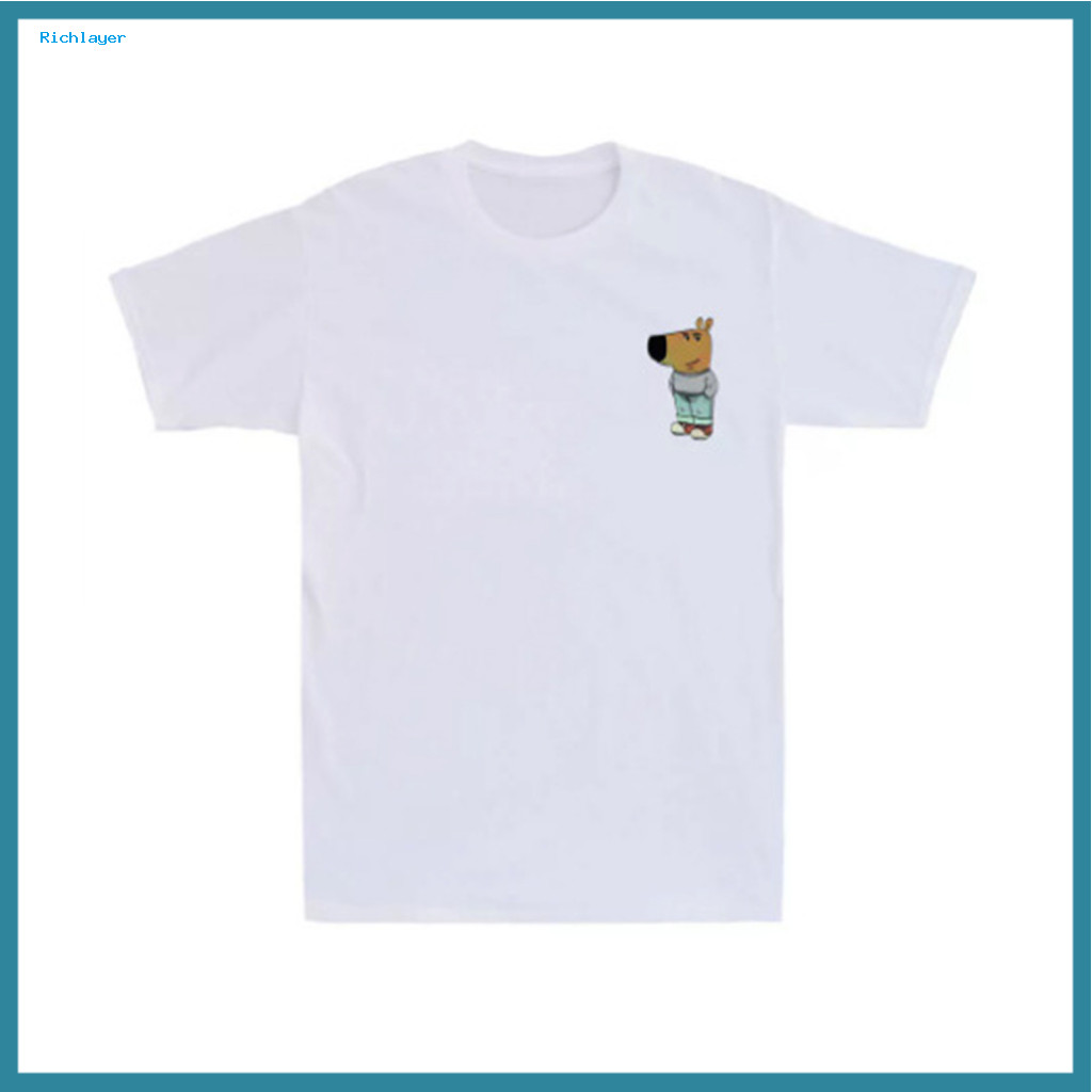 Men Guy Graphic T-shirt Top Unisex Summer Cartoon Print Loose Fit Round Neck Short Sleeve Pullover for and Women Tee for