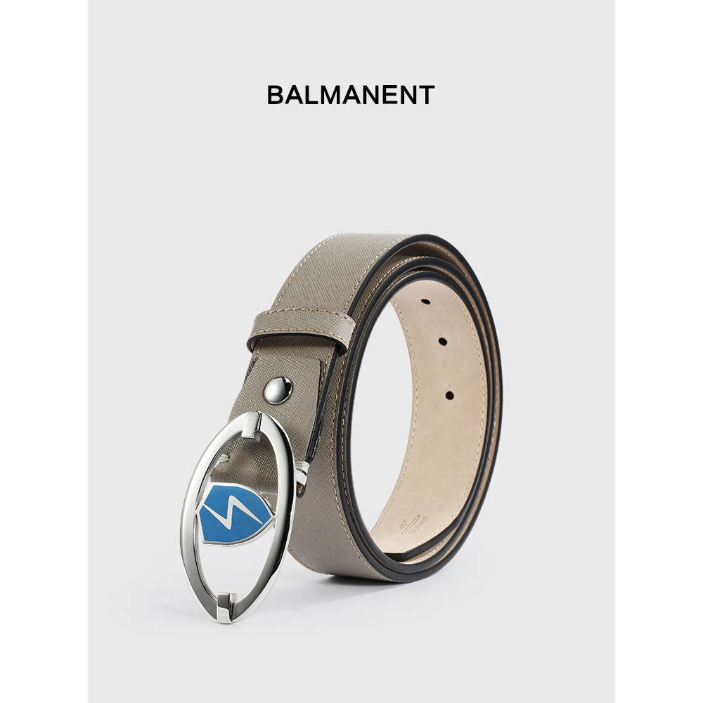 Bamart cinto masculino de couro, cinto de aço inoxidável com fivela suave, corrente de cintura, moda jovem, Design Origi