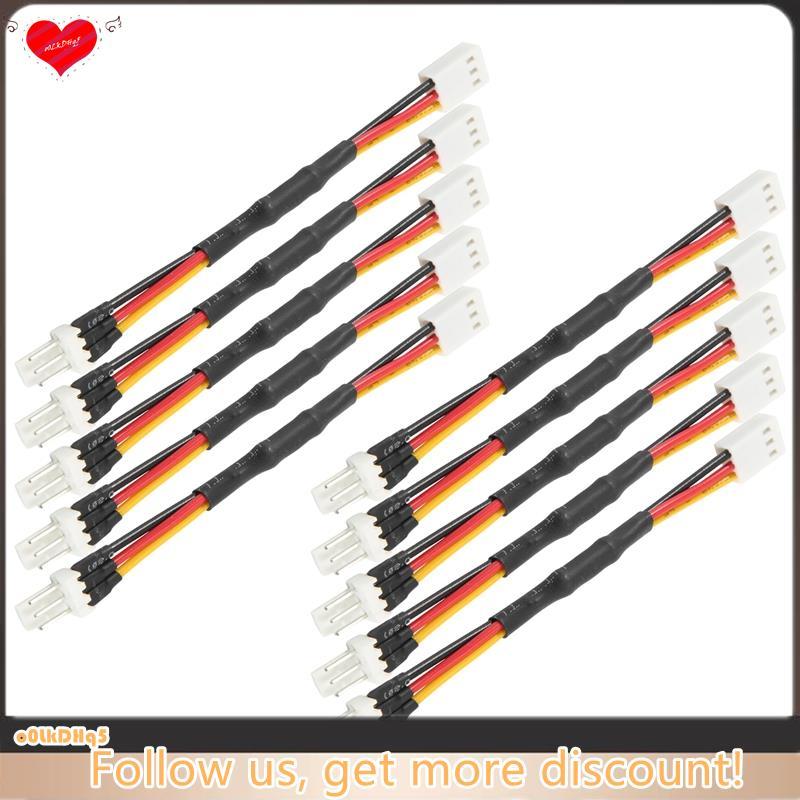 10 Pçs 3PIN Reduzir A Velocidade Do Ventilador PC Extensão De Ruído Resistor Cabo Fio 3 Pinos Macho Para Fêmea Conector