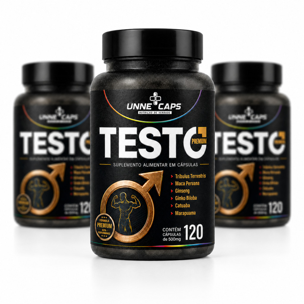Fórmula Avançada Pra - Força + Vitalidade e Testosterona Pote com 12O Capsulas