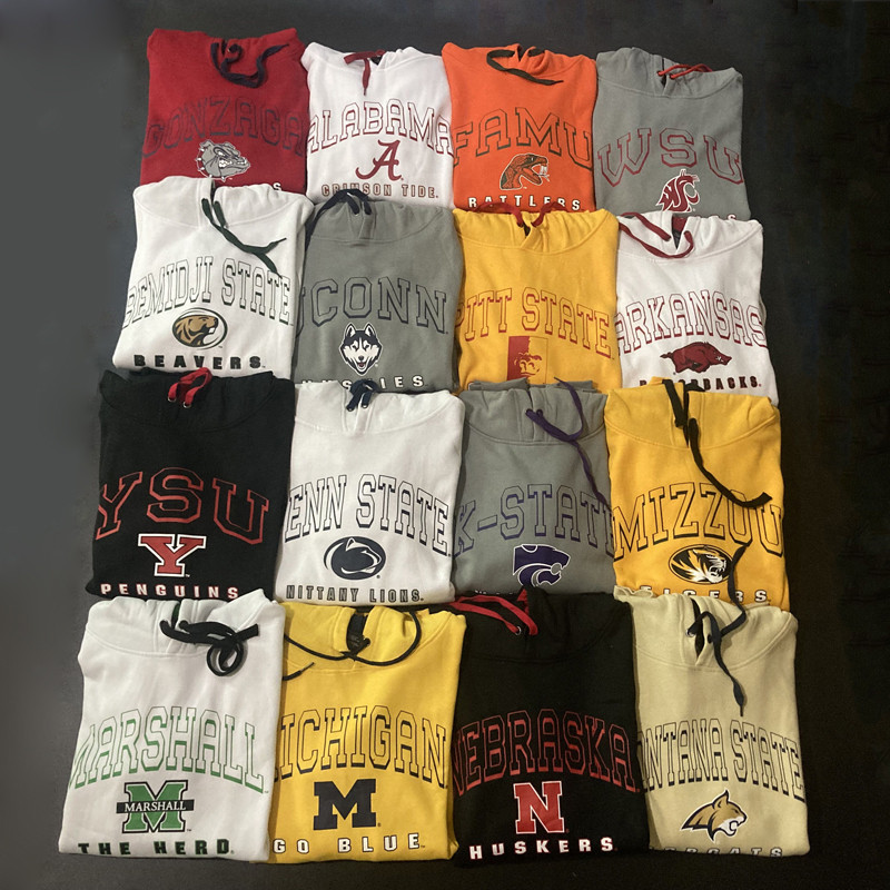 Multicolor impresso nca equipe basquete esportes moletom com capuz masculino feminino solto Casual topo estilo oversize