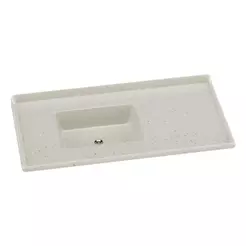 Pia De Cozinha Mármore Sintético 100x53cm Multimóveis CR20478 Travertino