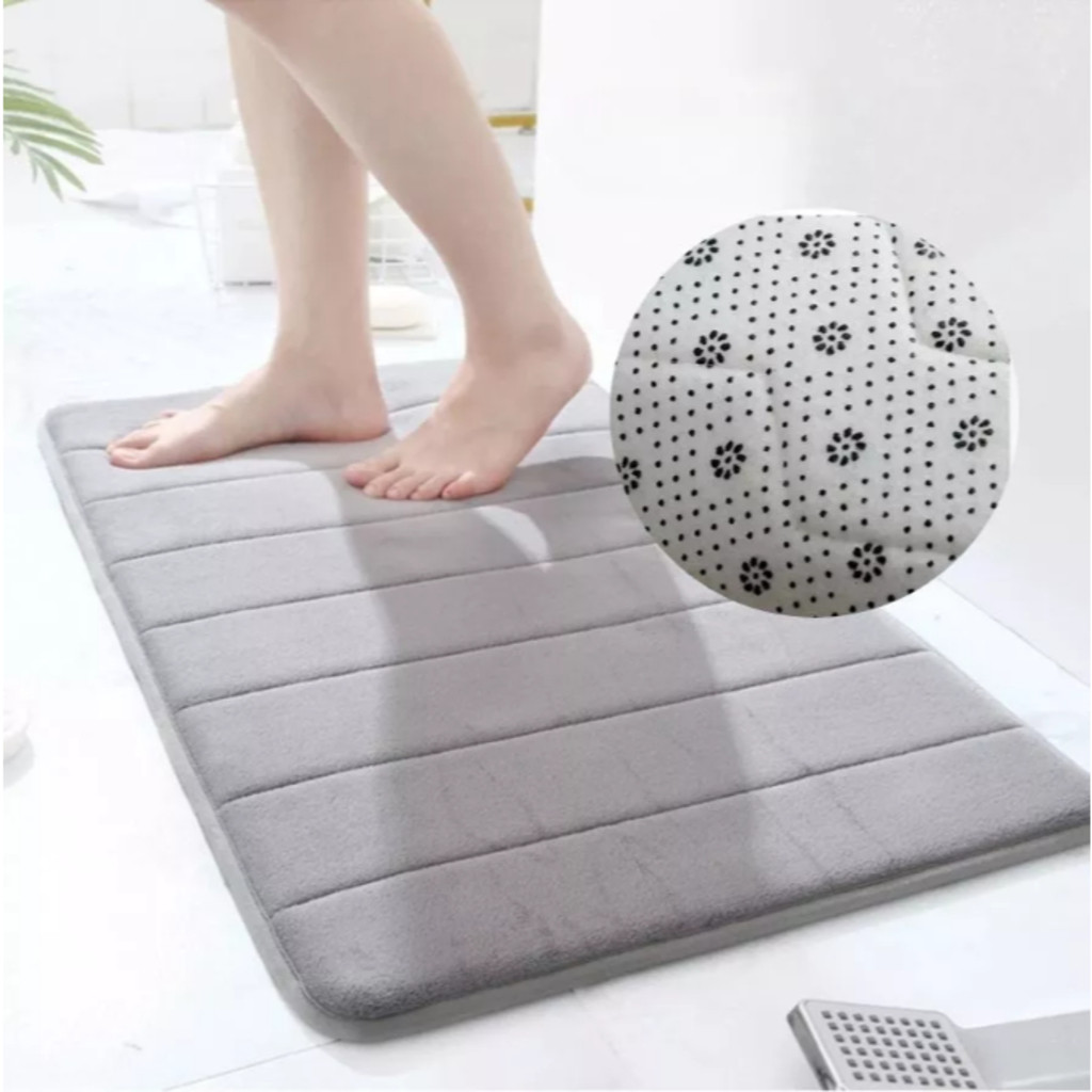 1/2 Tapetes de Banheiro Lavabo Antiderrapante Super Soft Absorvente 40*60
