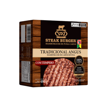 VPJ Hambúrguer com Tempero Tradicional Angus Signature STE 120g
