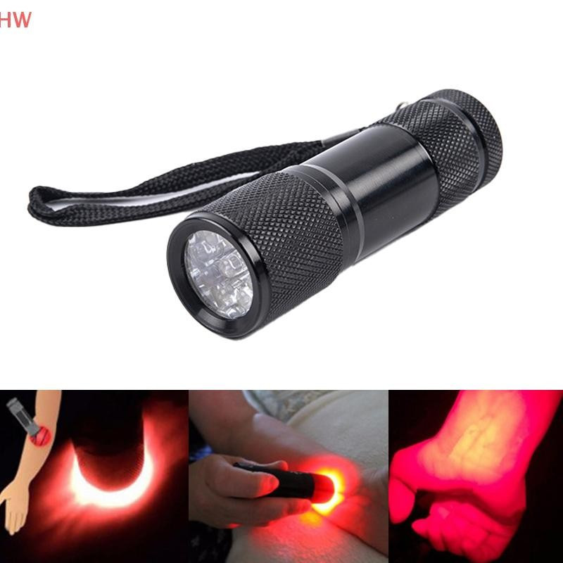 Lanterna LED Vermelha com Imagem de Veias por Infravermelho, Luz de 625nm, Lanterna Localizadora de 9 Veias NXNJ