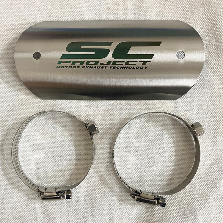 Tubo De Escape Universal De Aço Inoxidável Para Motocicletas , Capa Protetora De Médio , Escudo Térmico Anti-Cálcio , Mi