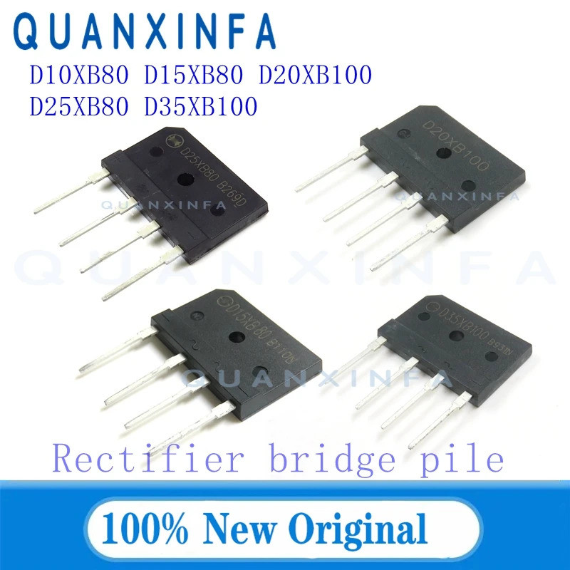 5 Pcs D10XB80 D15XB80 D20XB100 D25XB80 D35XB100 Pilha De Ponte Retificadora Em Estoque KXH4