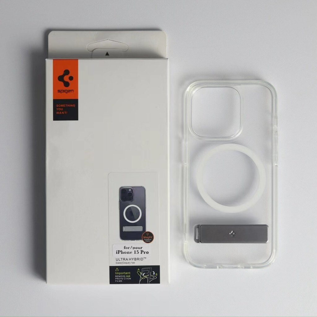 Capa de telefone Spigen resistente a choques adequada para Apple iPhone17/16/15/14/13/12promax Capa rígida transparente