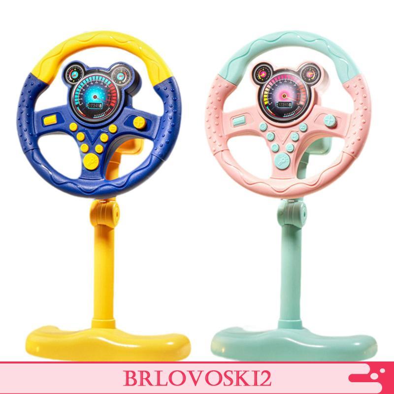 [Brlovoski2] Volante Simulado Brinquedo Eletrônico Portátil Engraçado Com Som Música Para