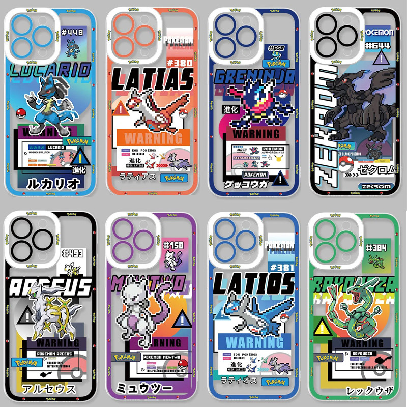 Japão Anime Pokemon Arceus Zekrom Capa De Telefone Para Samsung Galaxy A07 A54 A55 A34 A35 A53 A24 A14 A15 A25 A04 A04E 