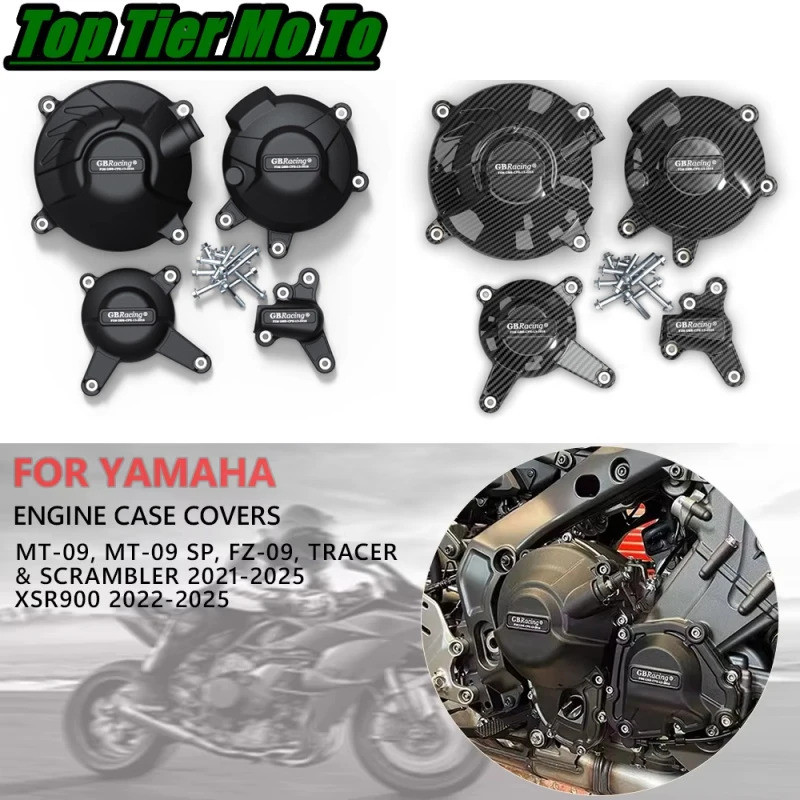 Escudo De Proteção Do Motor Da Motocicleta Modificado Capa Para YAMAHA MT-09 2021 2022-2024 FZ XSR900 TRACER 9 GT
